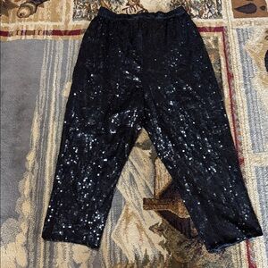 GUNIT Vintage Black Sequin Parachute Pants